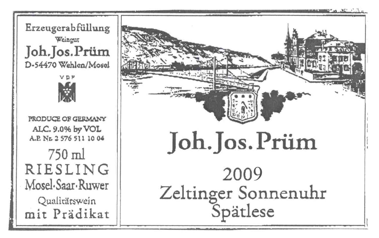 Zeltinger Sonnenuhr Spätlese