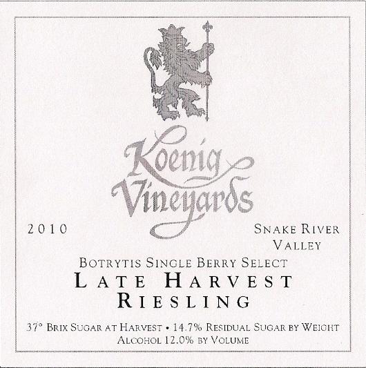 Late Harvest Riesling