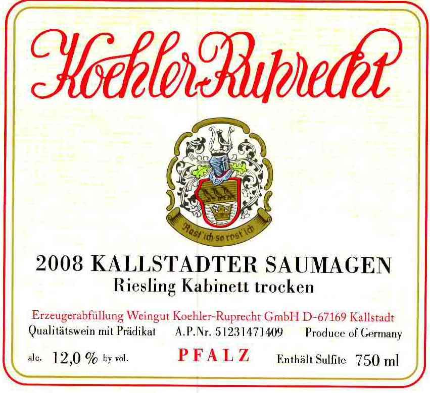 Kallstadter Saumagen Kabinett Trocken