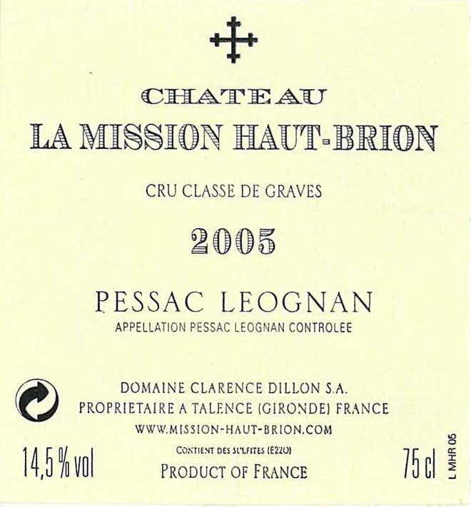La Mission Haut - Brion Pessac Leognan