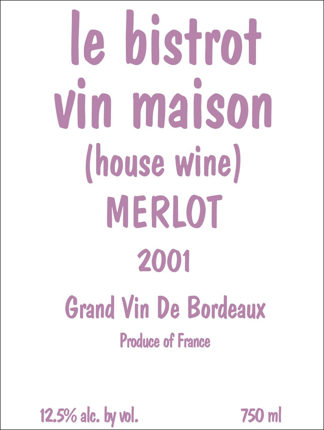 Vin Maison (House Wine)