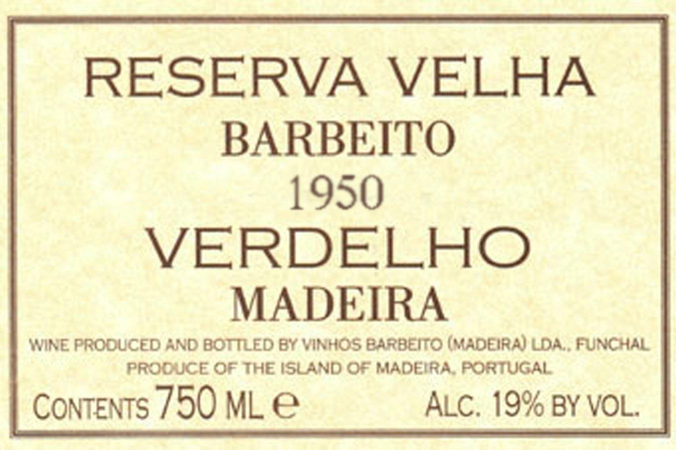 Verdelho Madeira Reserva Velha