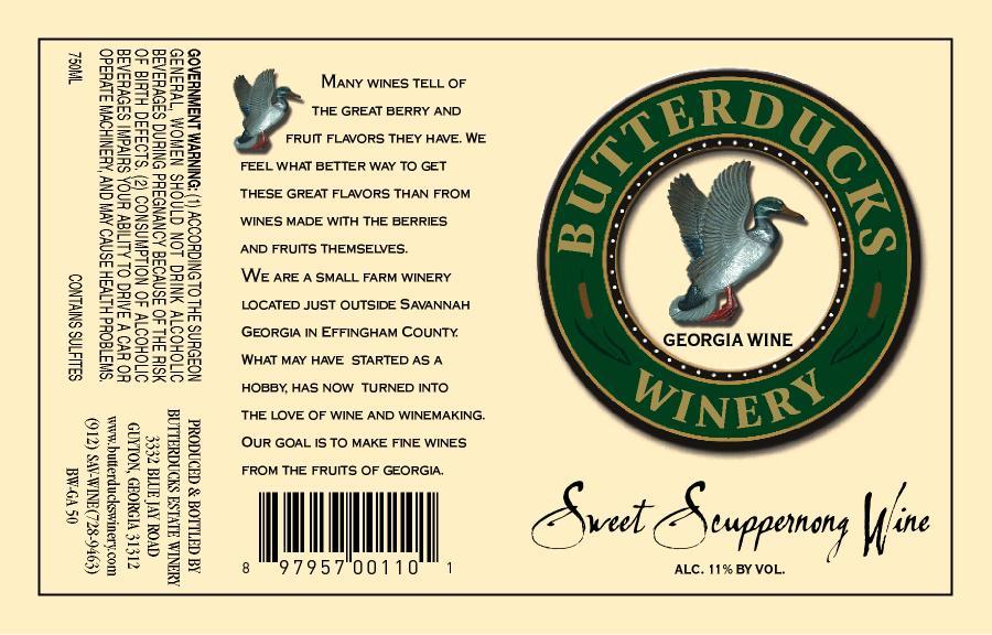 Sweet Scuppernong Wine