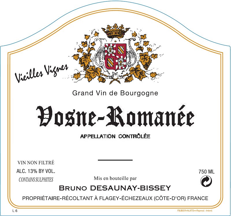 Vieilles Vignes Grand Vin De Bourgogne Vosne - Romanée
