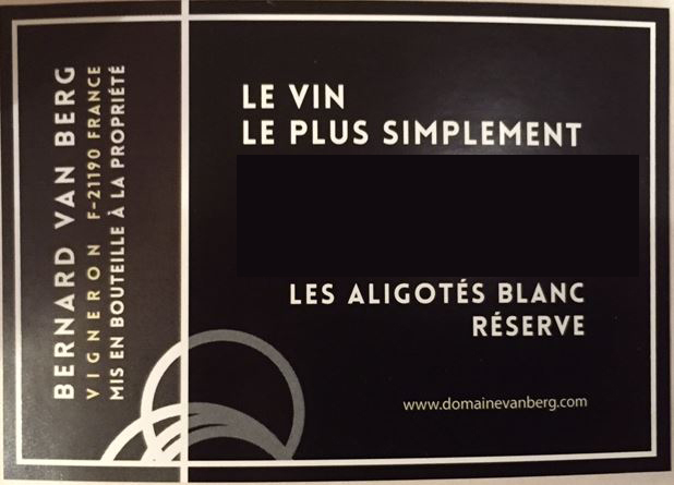 Les Aligotes Blanc Reserve