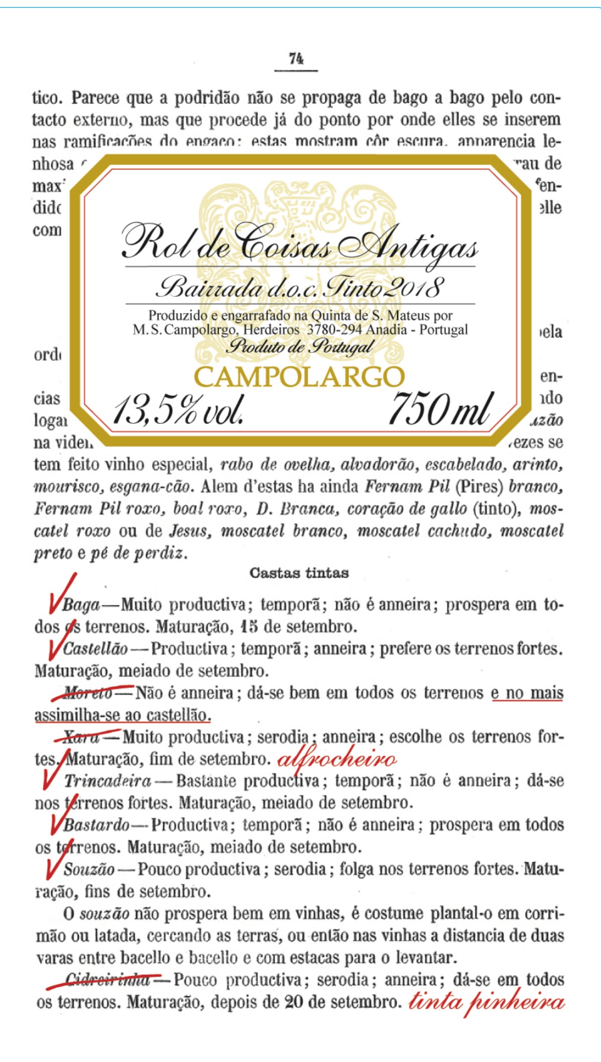 Rol De Coisas Antigas