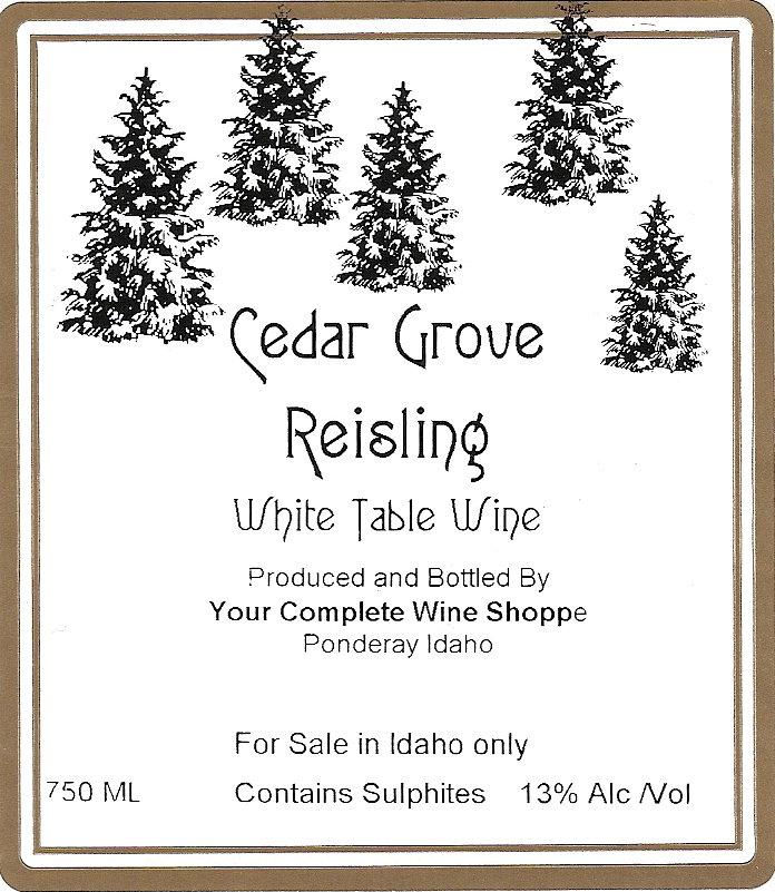 Cedar Grove Reisling
