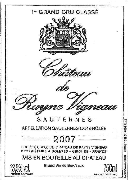 Chateau De Rayne Vigneau