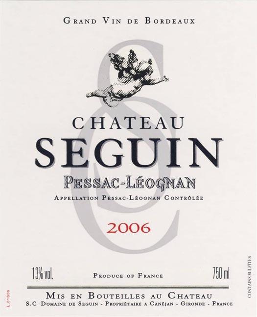 Chateau Seguin Pessac-Leognan