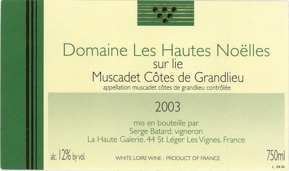 Domaine Les Hautes Noëlles