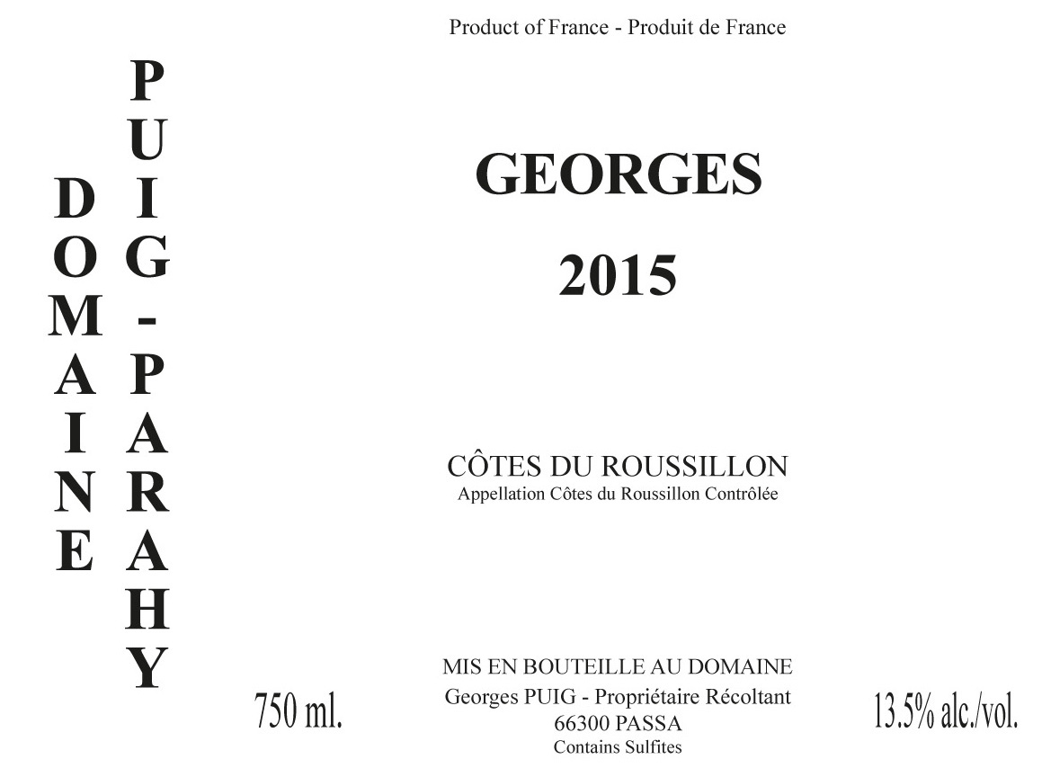 Domaine Puig Parahy Cotes Du Roussillon