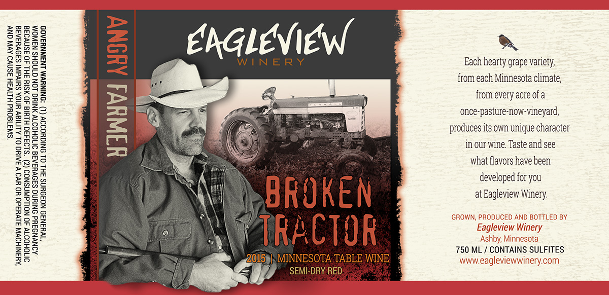 Angry Farmer Broken Tractor