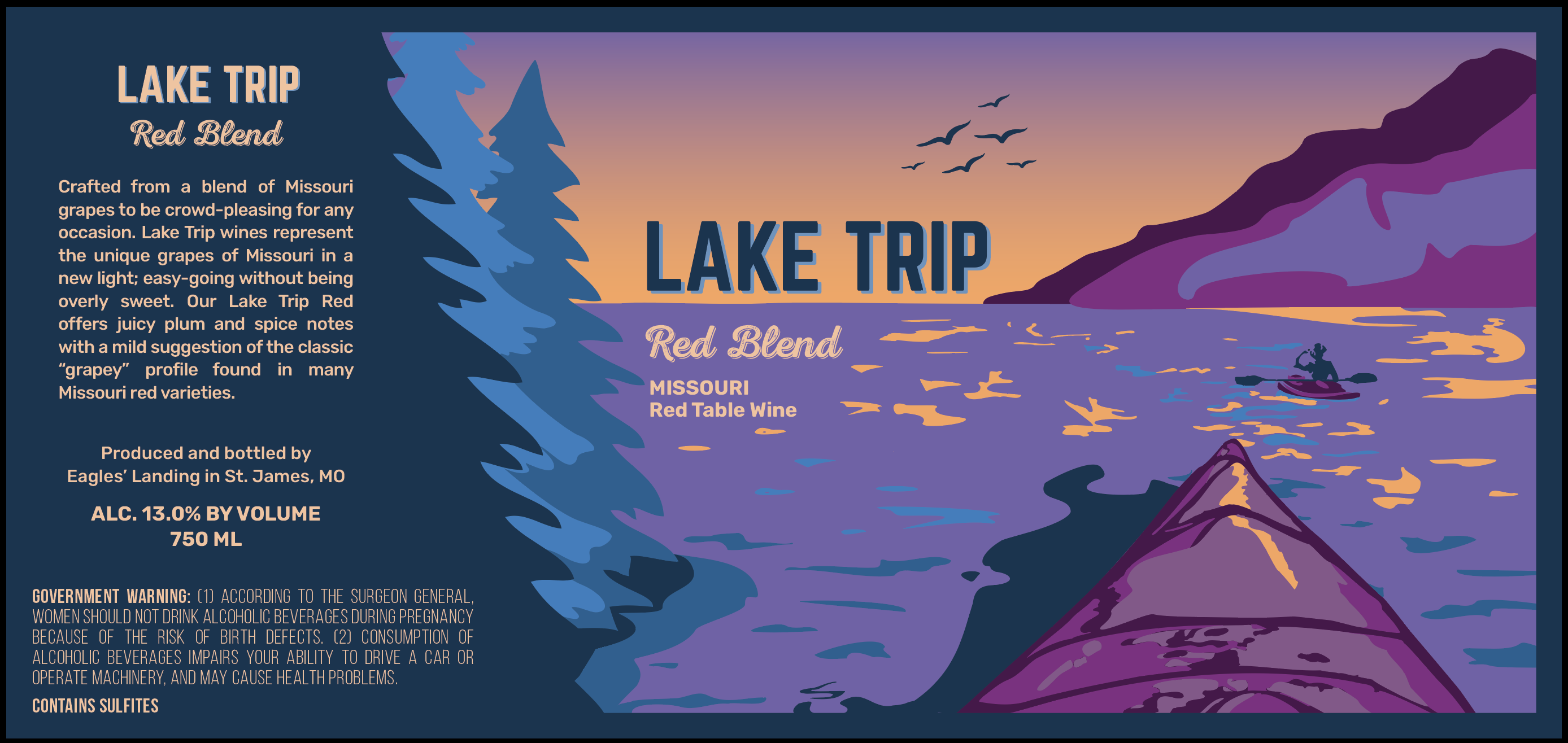 Lake Trip Red Blend