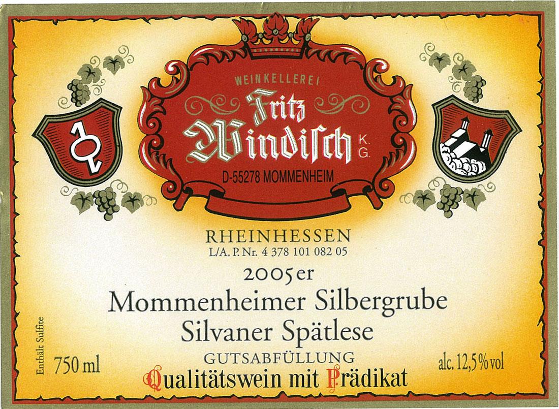 Mommenheimer Silbergrube Silvaner Spätlese