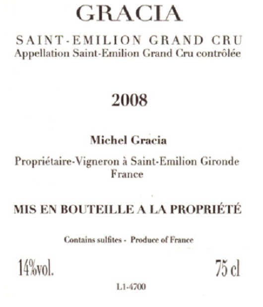 Saint Emilion Grand Cru