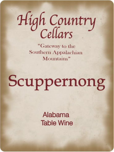Scuppernong Alabama Table Wine