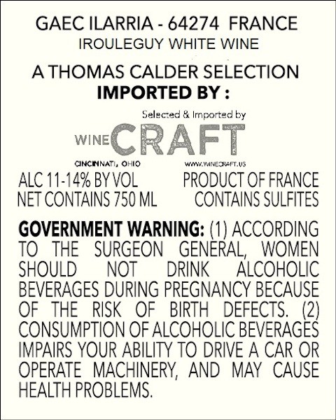 Irouleguy White Wine