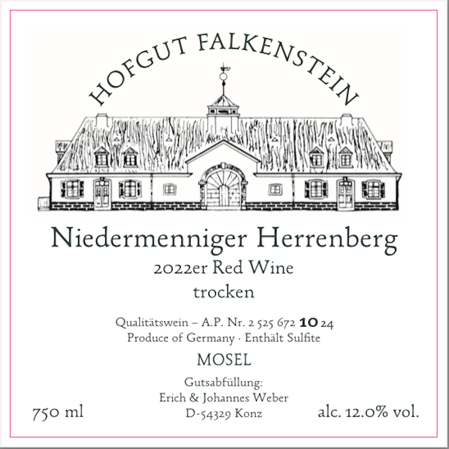 Niedermenniger Herrenberg Red Wine Trocken