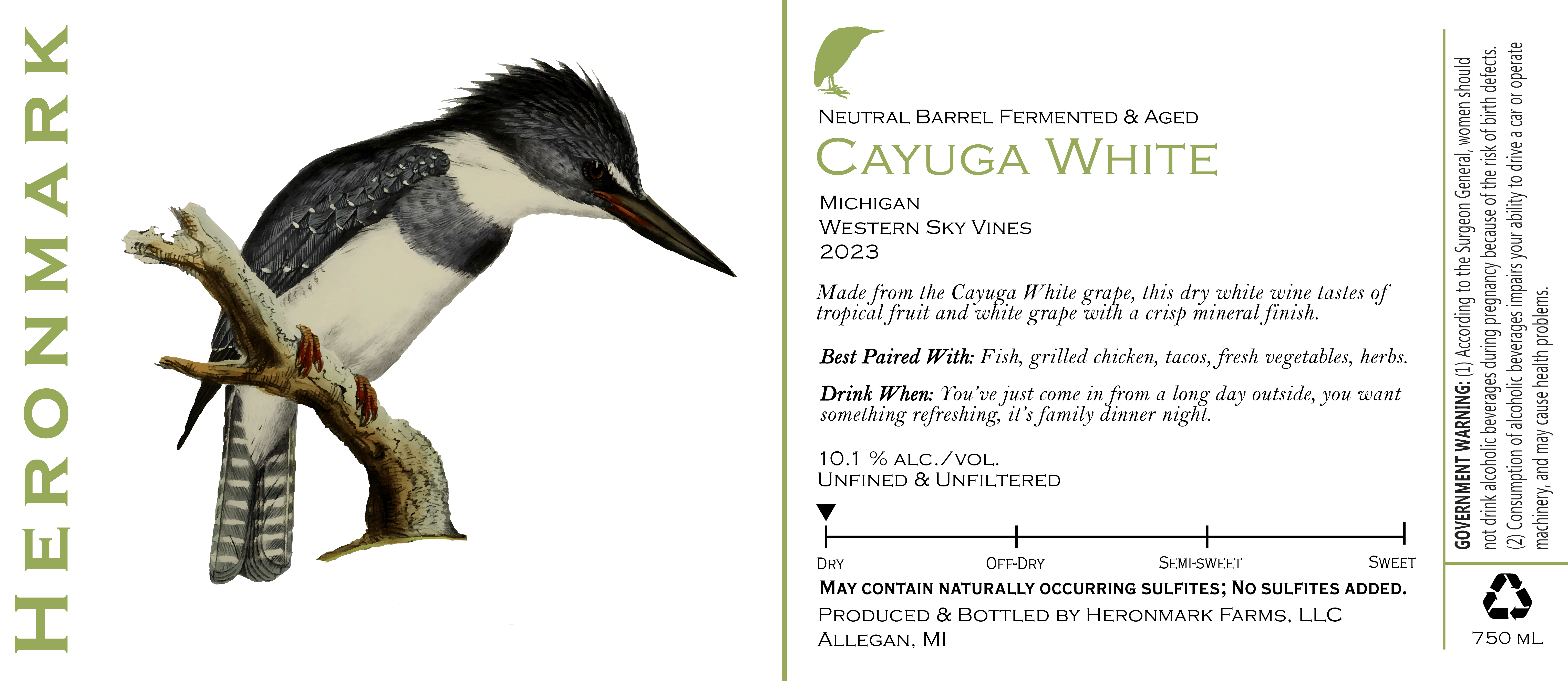 Neutral Barrel Fermented & Aged Cayuga White