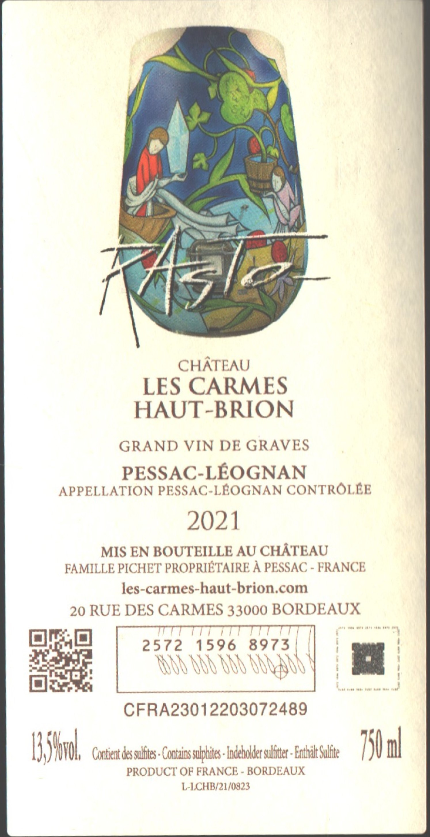 Les Carmes Haut - Brion Grand Vin De Graves