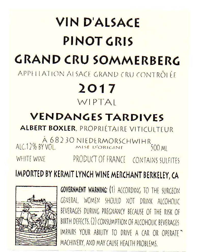 Sommerberg "Wiptal" Vendanges Tardives
