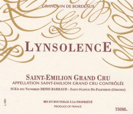 Lynsolence Saint Emilion Grand Cru