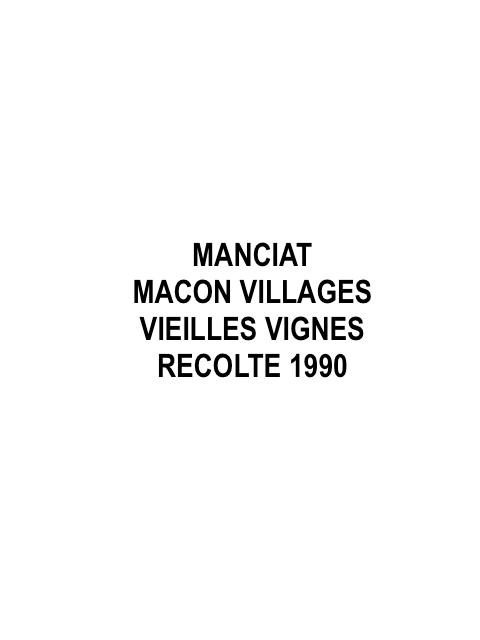 Vieilles Vignes