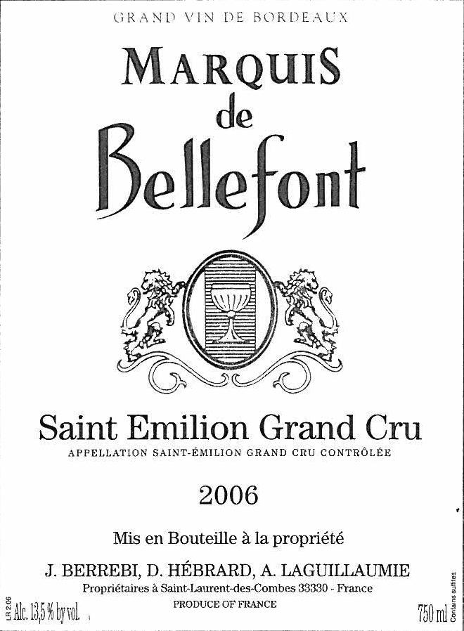 Marquis De Bellefont