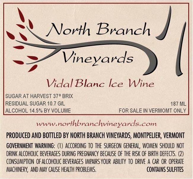 Vidal Blanc Ice Wine