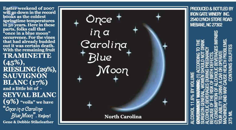 Once in a Carolina Blue Moon