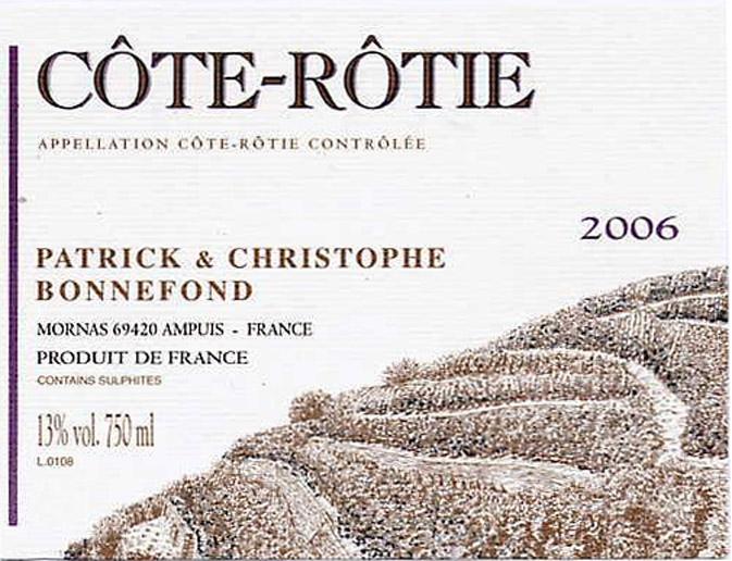 Côte-Rôtie Patrick & Christophe Bonnefond Mornas