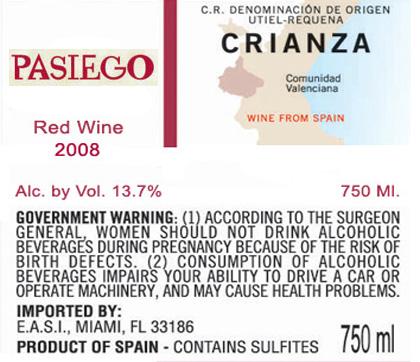 Pasiego Red Wine