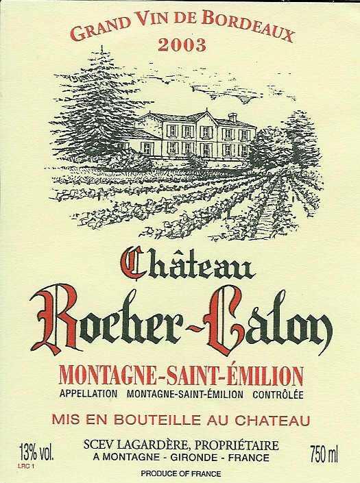 Chateau Rocher Calon Montagne St Emilion