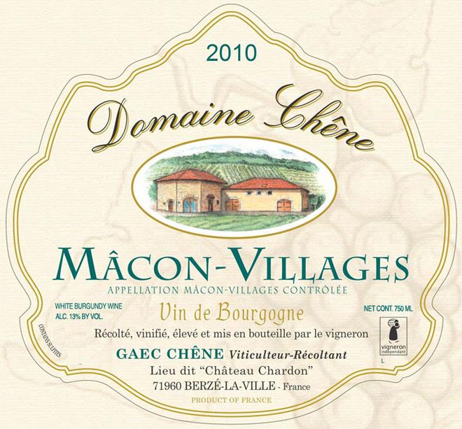Macon - Villages Controlee White Burgundy
