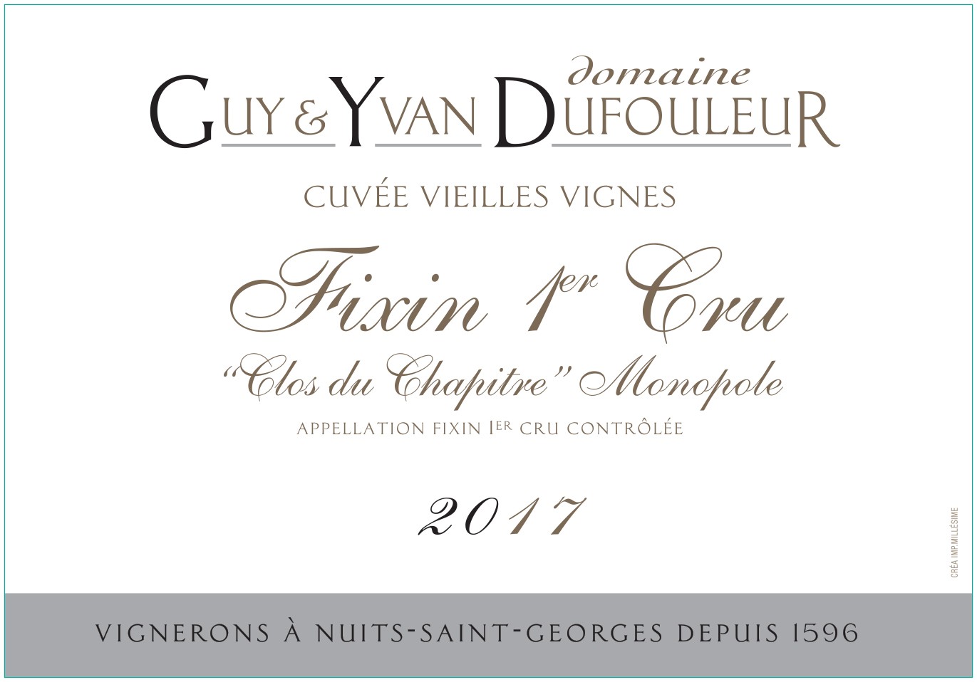 "Clos Du Chapitre" Monopole