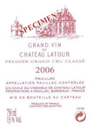 Especi Grand Vin De Chateau Latour