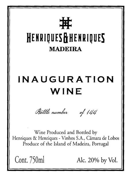 Inauguration Wine