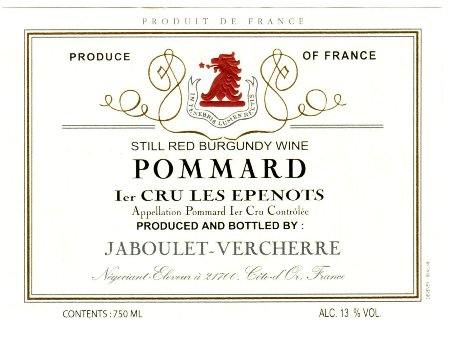 Pommard Ier Cru Les Epenots