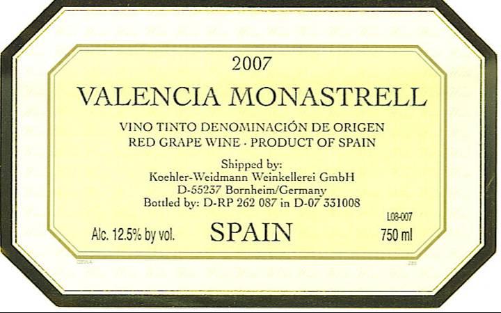 Valencia Monastrell