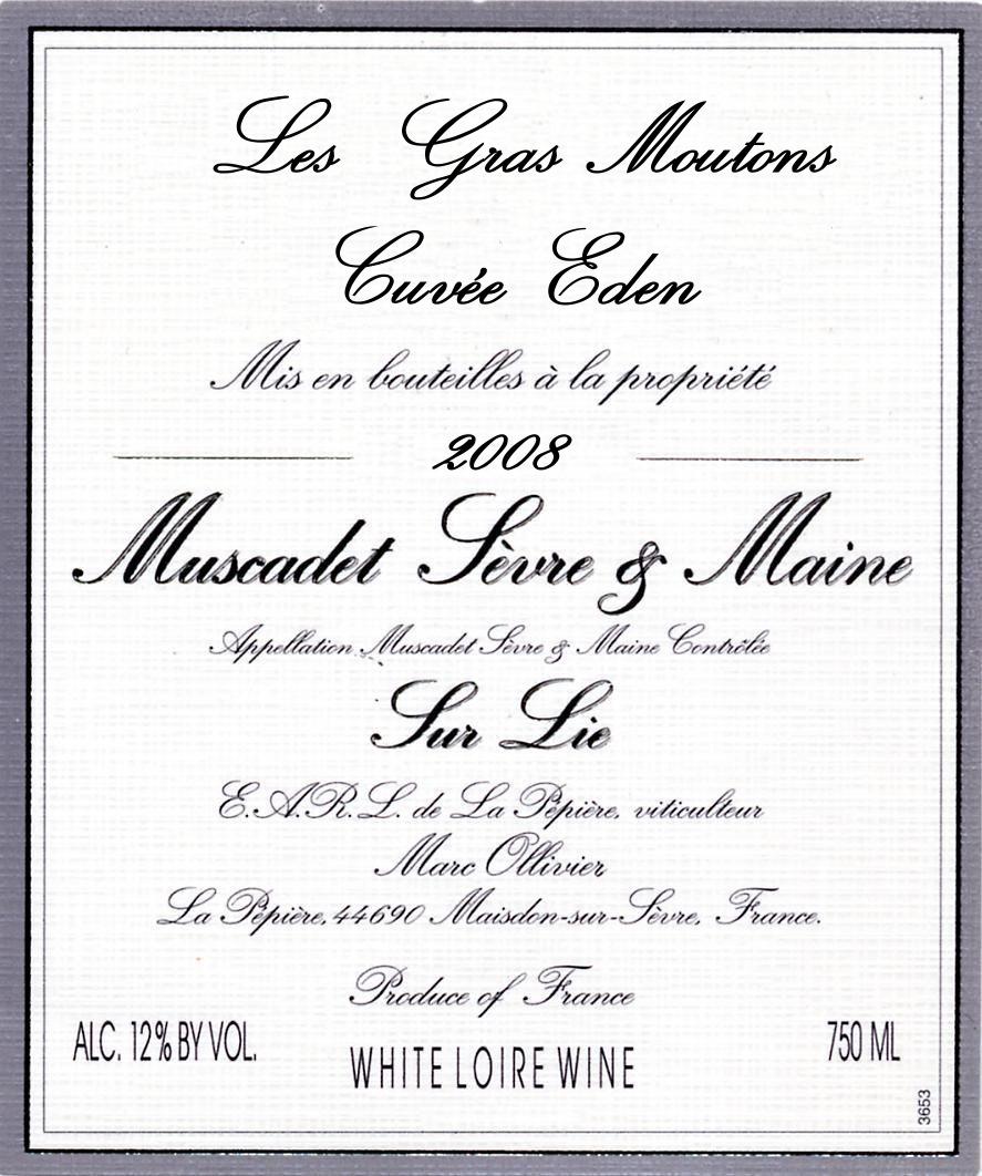 Les Gras Moutons Cuvée Eden