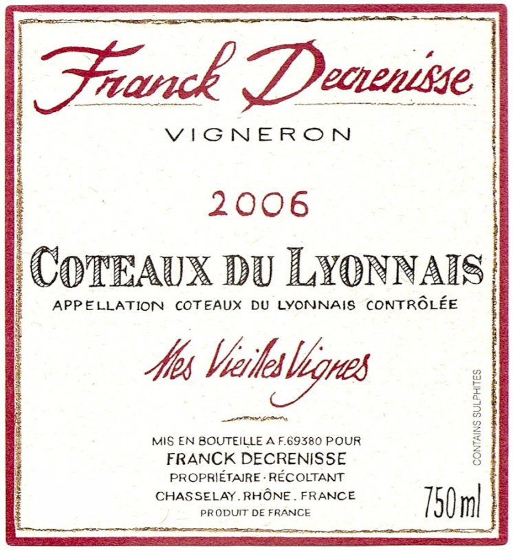 "Mes Vieilles Vignes"