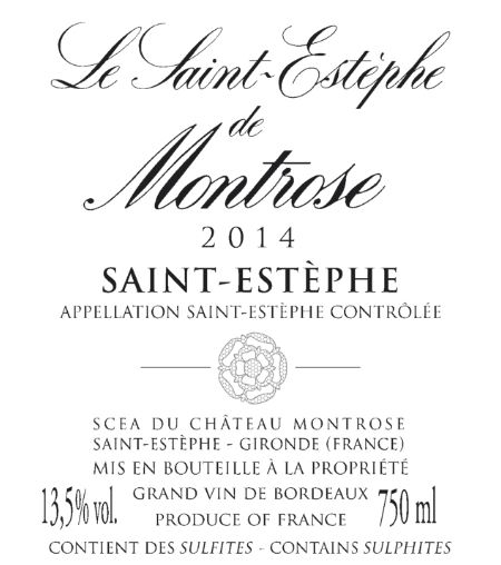 Le Saint-Estèphe de Montrose