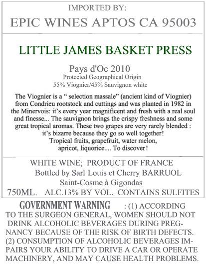 Little James Basket Press