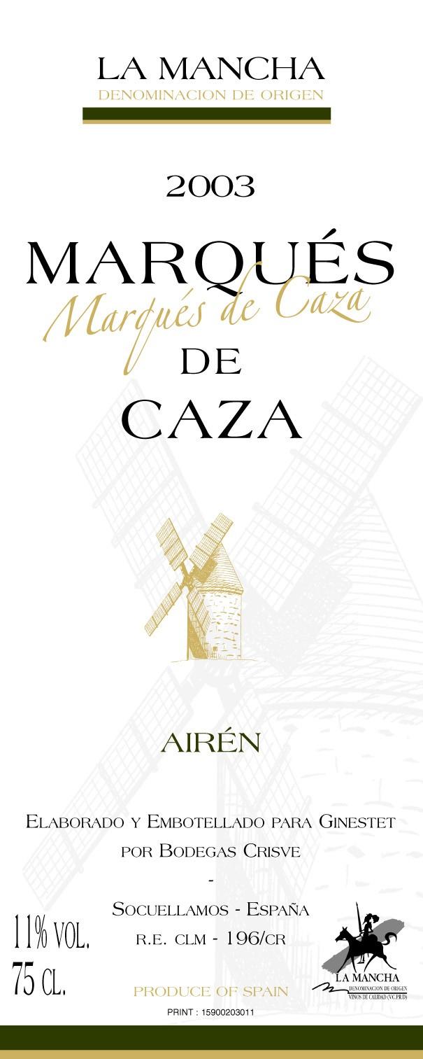Marqués De Caza White Spanish Wine