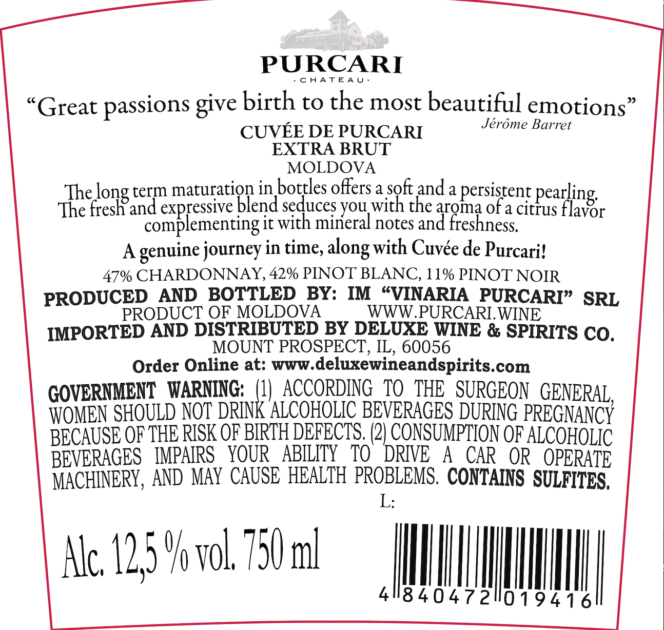 Cuvee De Purcari Extra Brut