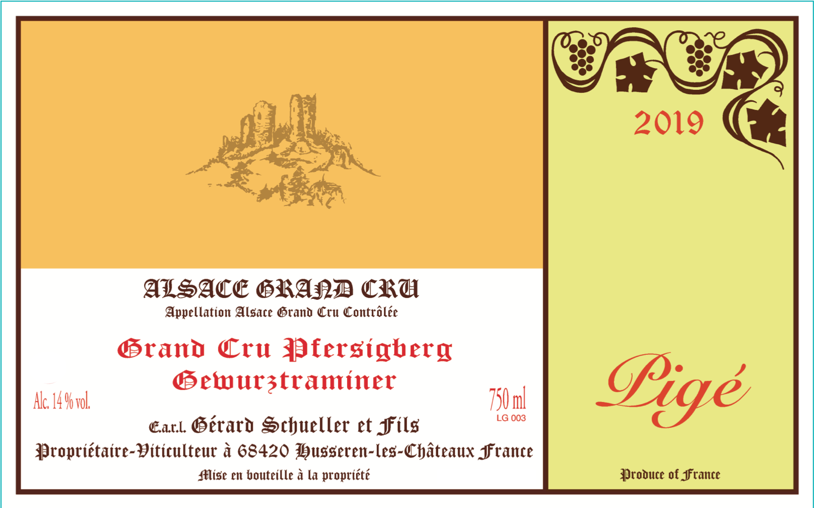 Grand Cru Pfersigberg Pigé