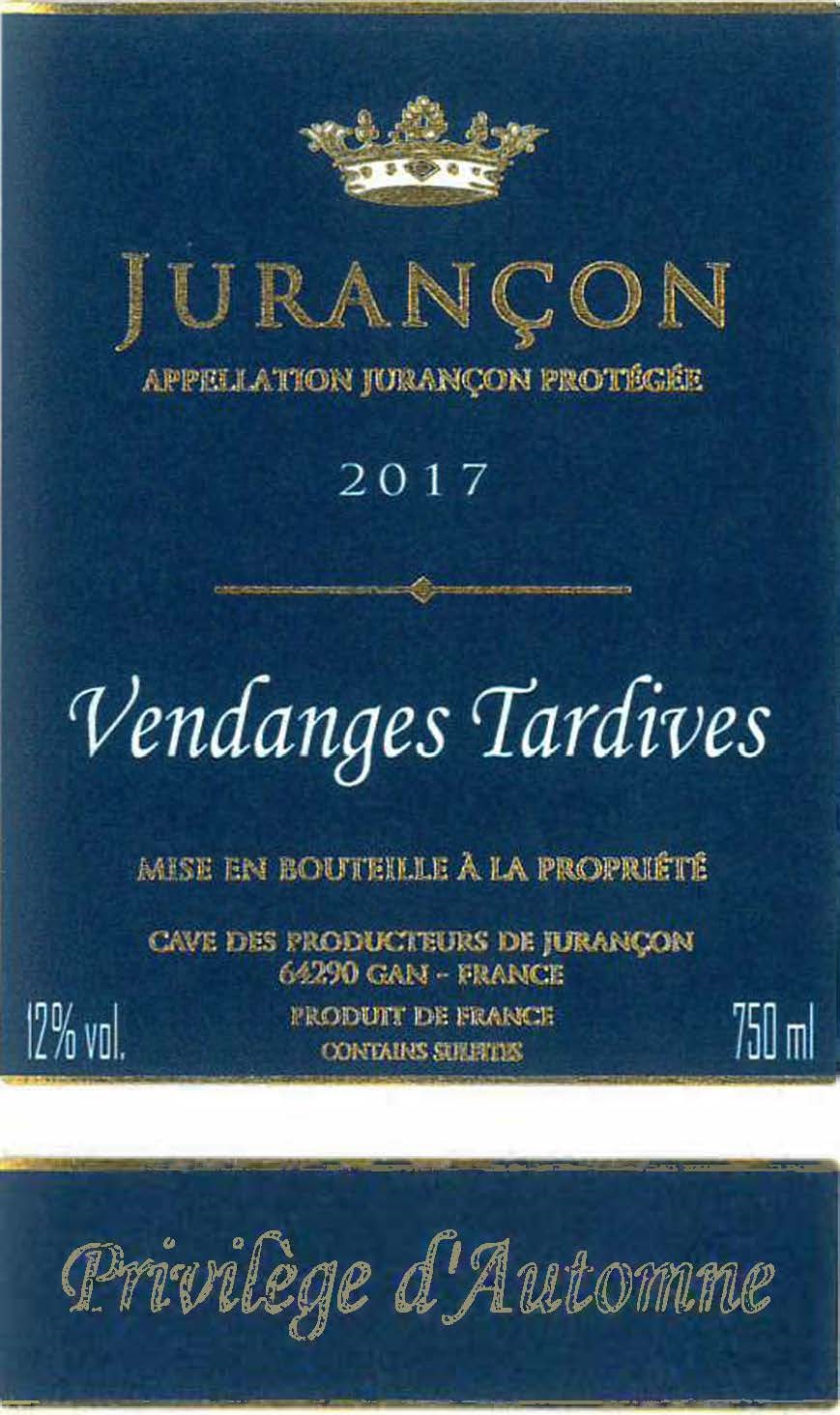 Jurancon Privilège D'automne