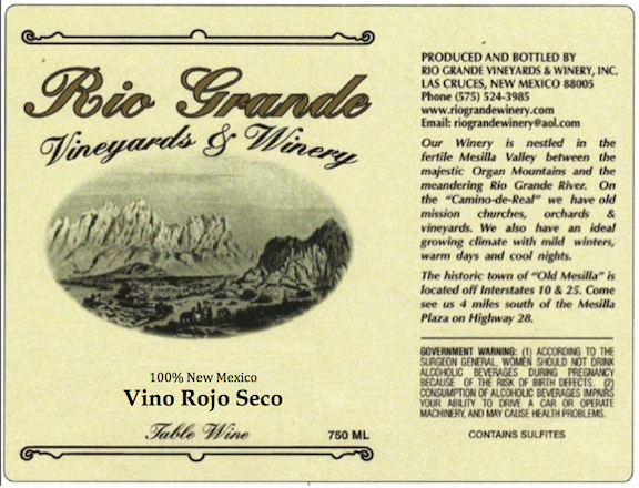 Vino Rojo Seco