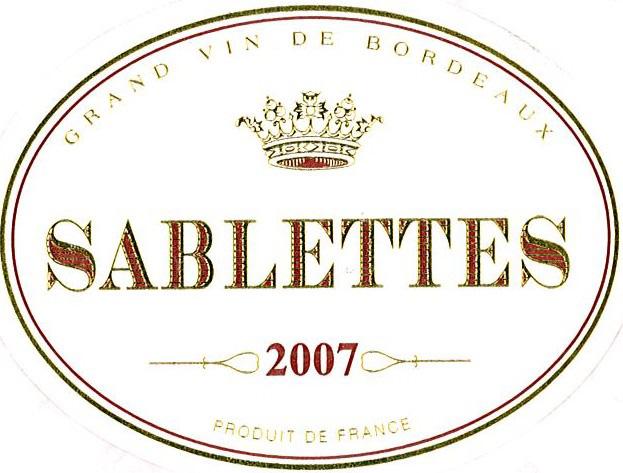 Grand Vin De Sablettes