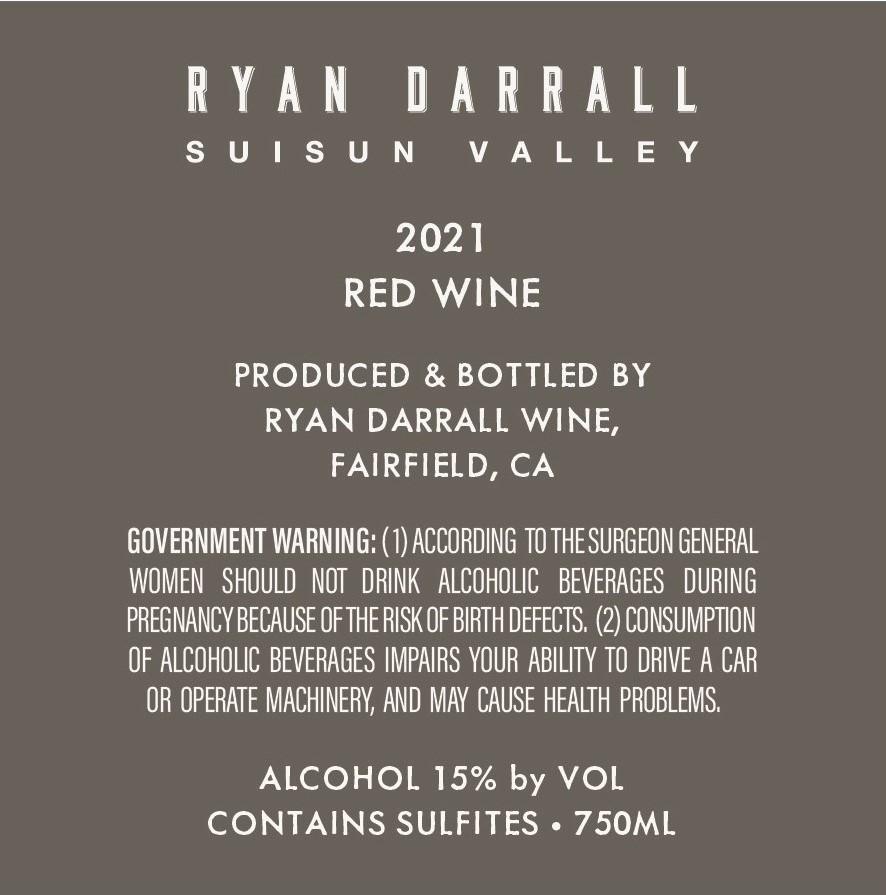 Suisun Valley Red Wine